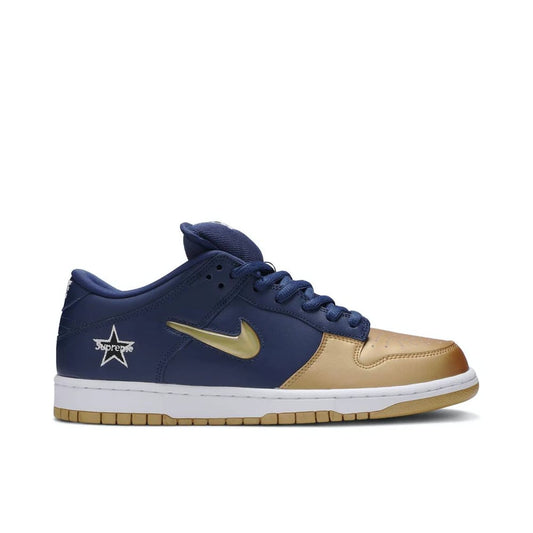 Supreme x Nike Dunk SB Low QS 'Metallic Gold'