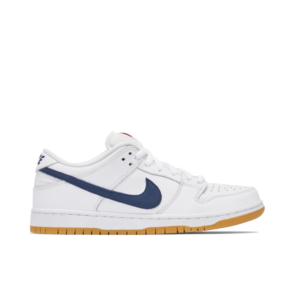 NIKE SB DUNK LOW ORANGE LABEL WHITE NAVY